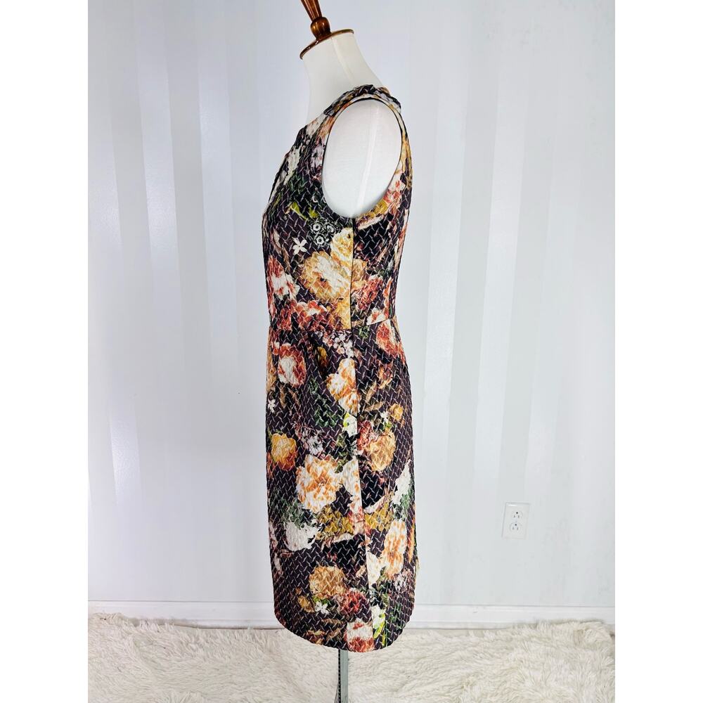 ANTHROPOLOGIE TABITHA Women’s Floral Print Sleeveless Sheath Dress Sz 6 - Picture 3 of 11